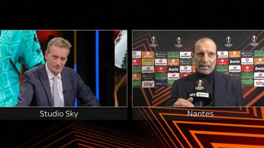 Allegri-De Grandis, nuovo siparietto a Sky: “Non fate i permalosi”