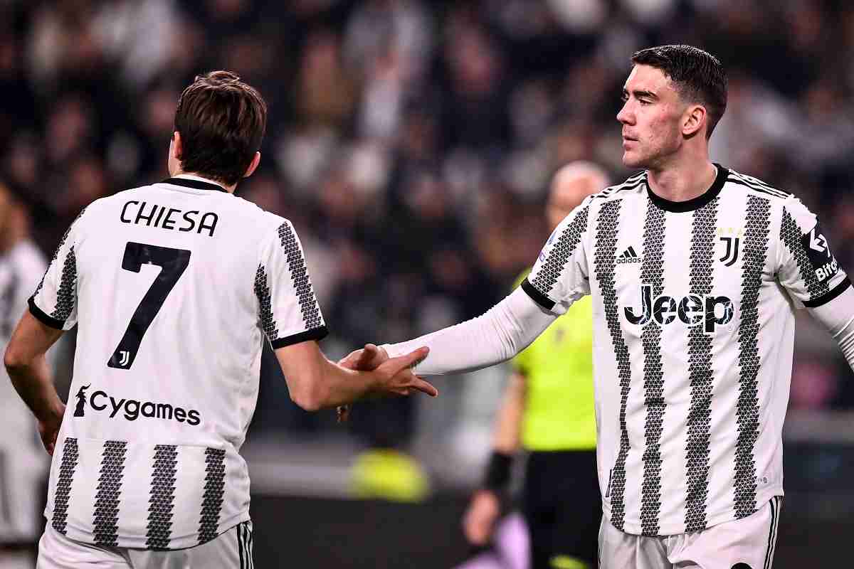 Federico Chiesa e Dusan Vlahovic Juventus