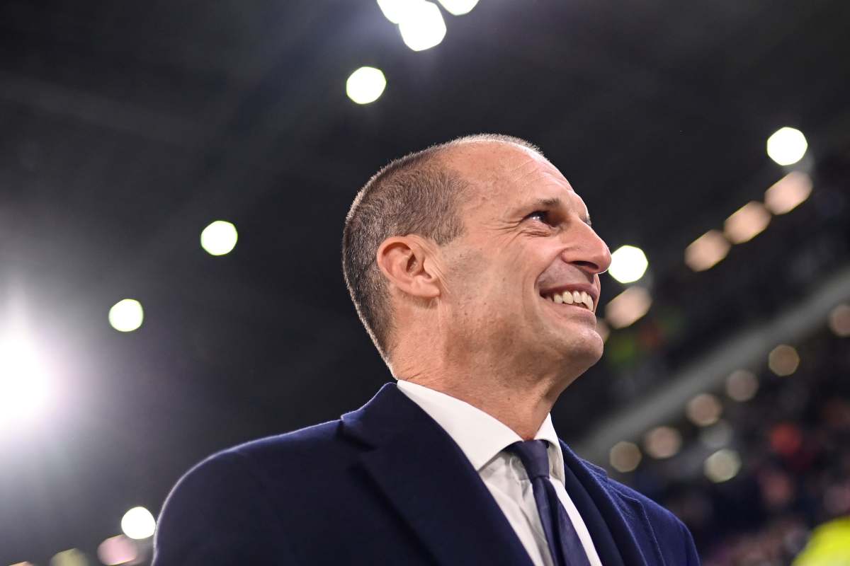 Allegri sorride prima di Juve-Inter