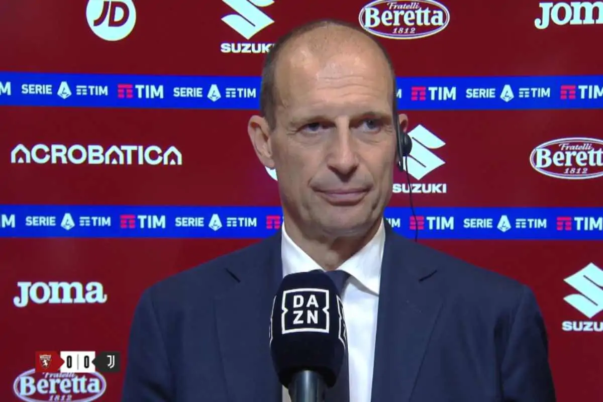 Allegri dopo il pari contro il Torino