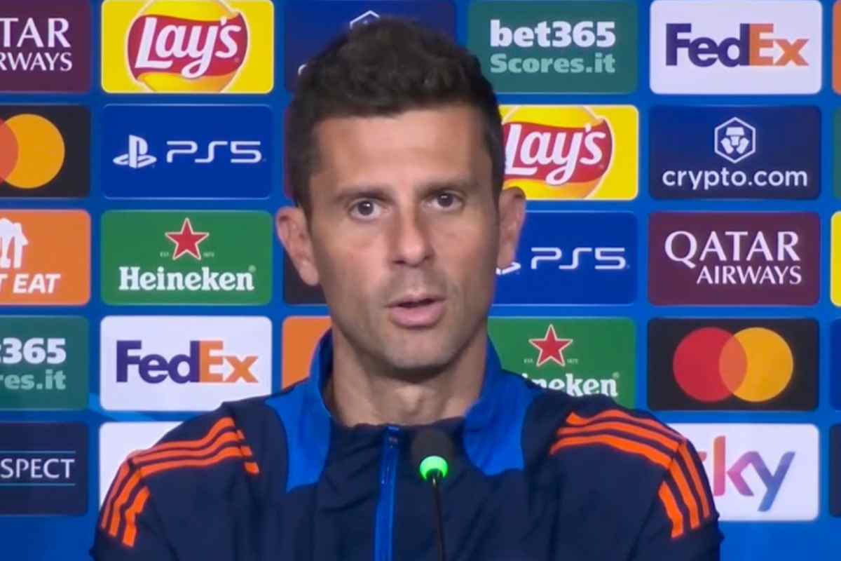 Thiago Motta in conferenza stampa