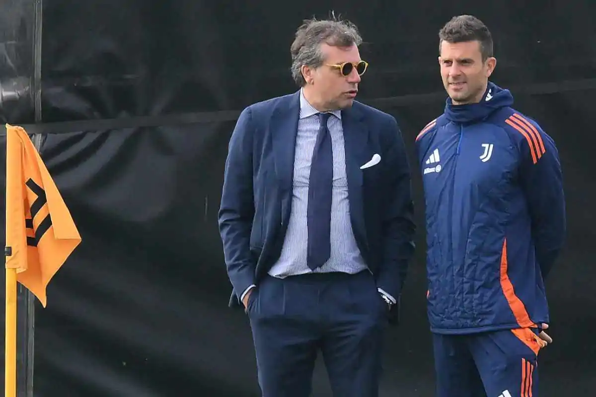 Giuntoli con Thiago Motta