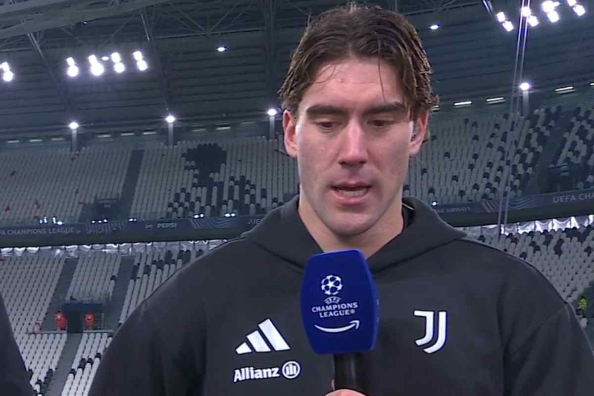 Juve Manchester City, le parole di Vlahovic