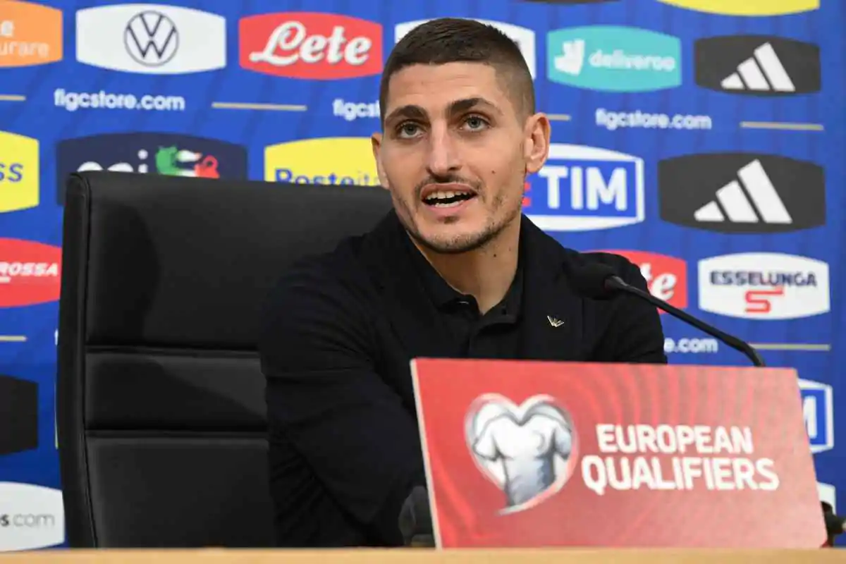 Verratti in conferenza stampa