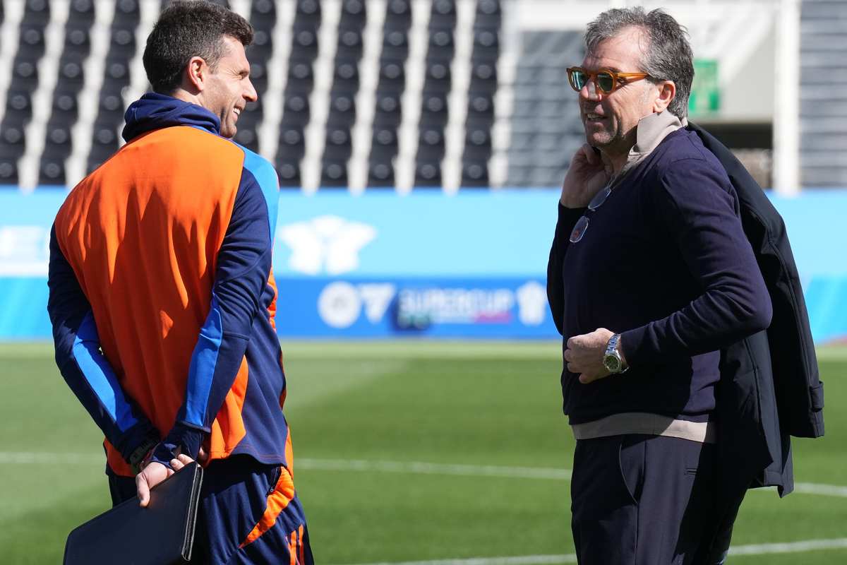 Thiago Motta e Cristiano Giuntoli