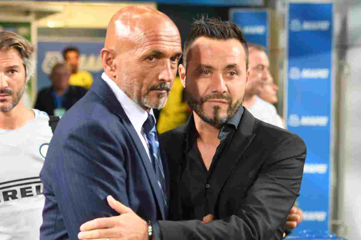 Spalletti e De Zerbi si salutano